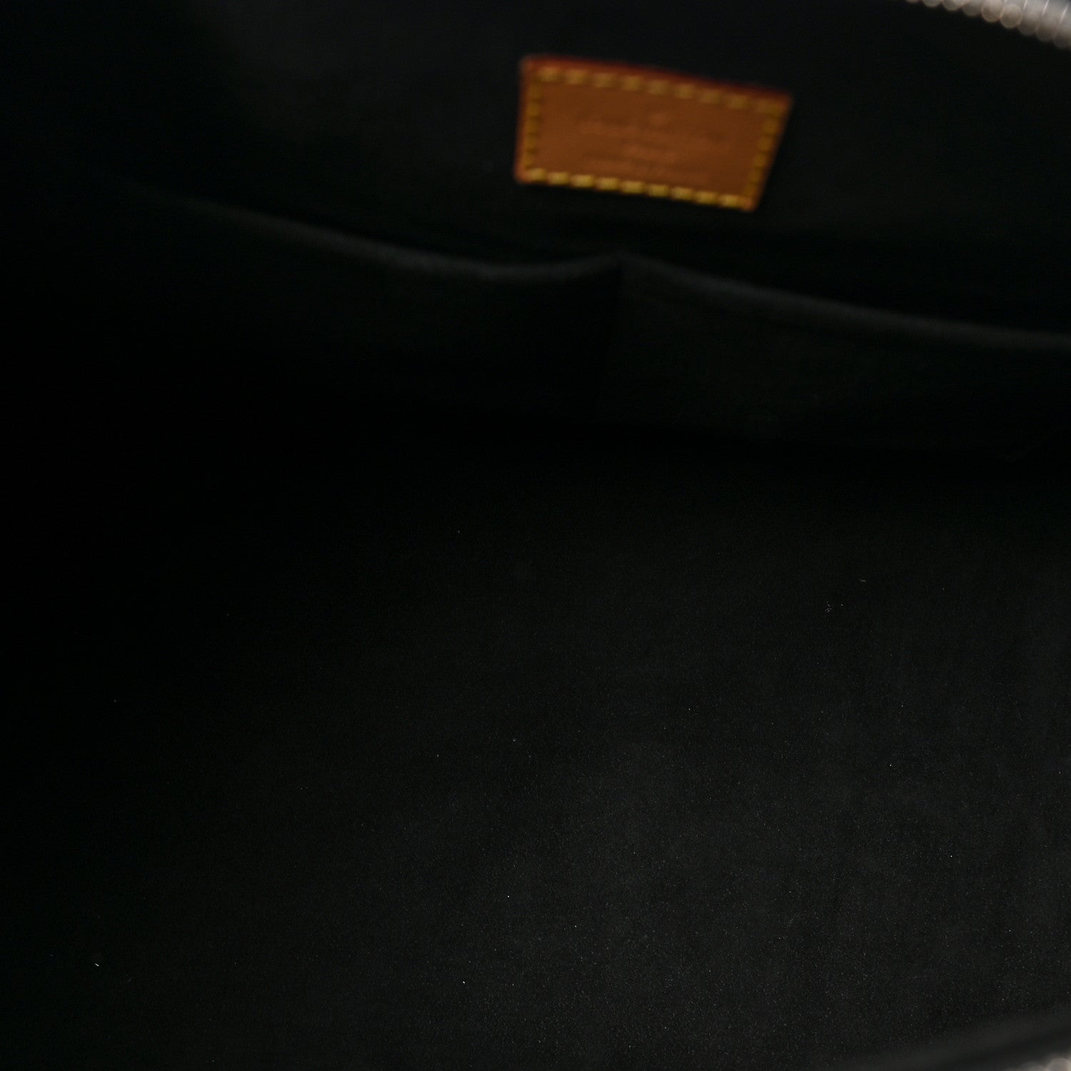 Louis Vuitton Calfskin Spaceship Embossed Speedy 40 Black 5 of 8