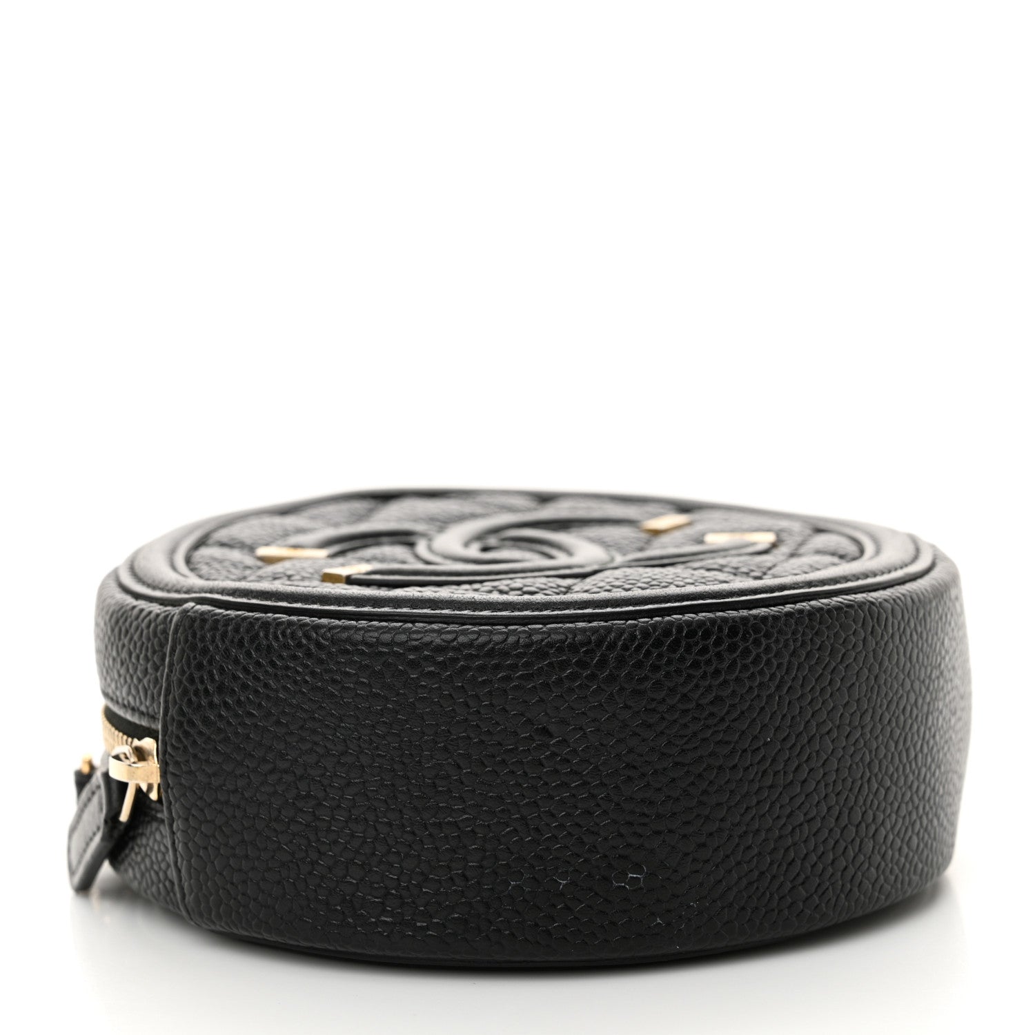Chanel Caviar Quilted Round Filigree Crossbody Black 4 of 12
