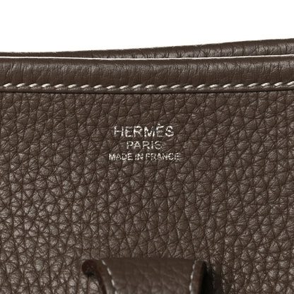 Hermes Taurillon Clemence Evelyne III PM Etoupe 6 of 12