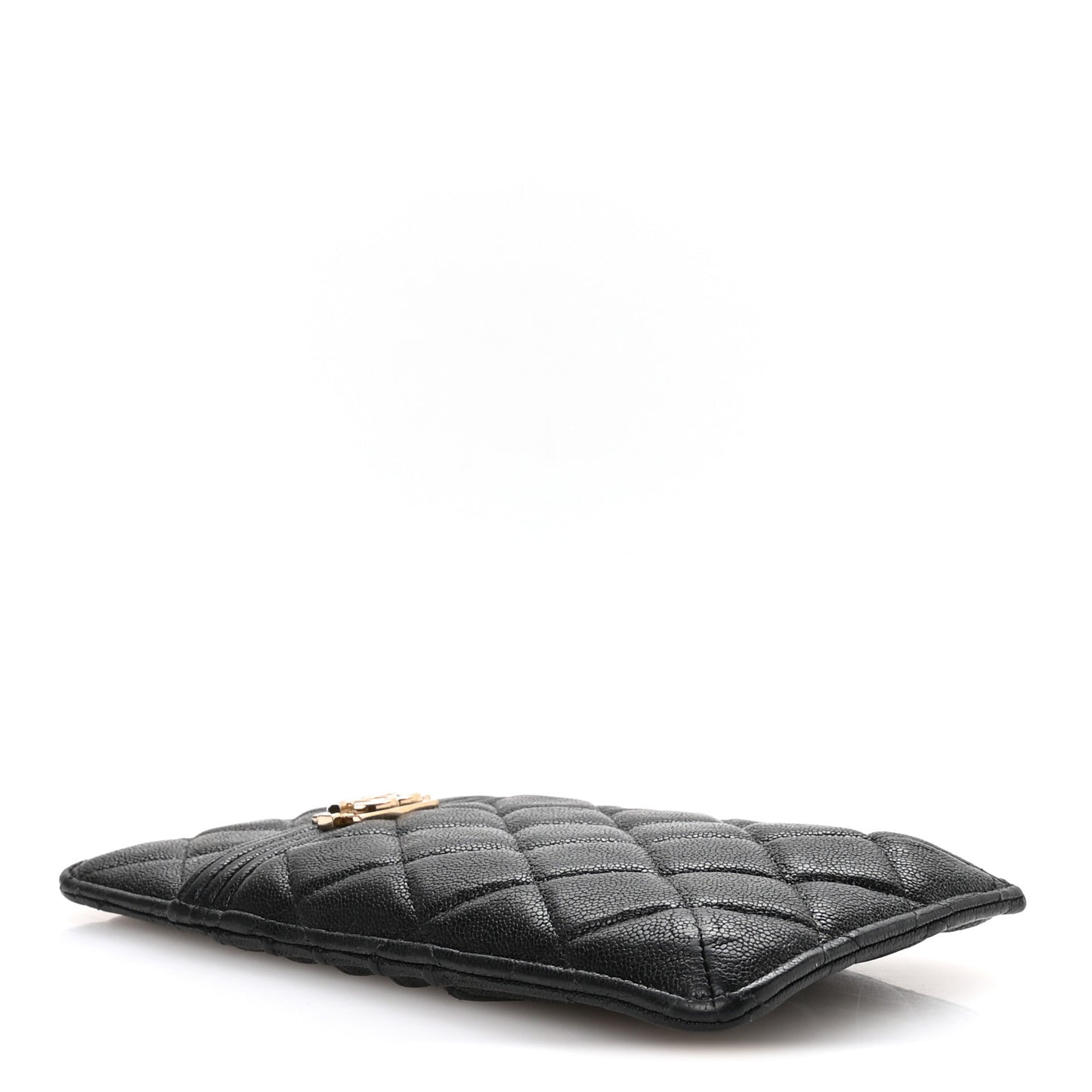 Caviar Quilted Boy iPhone Pouch Black