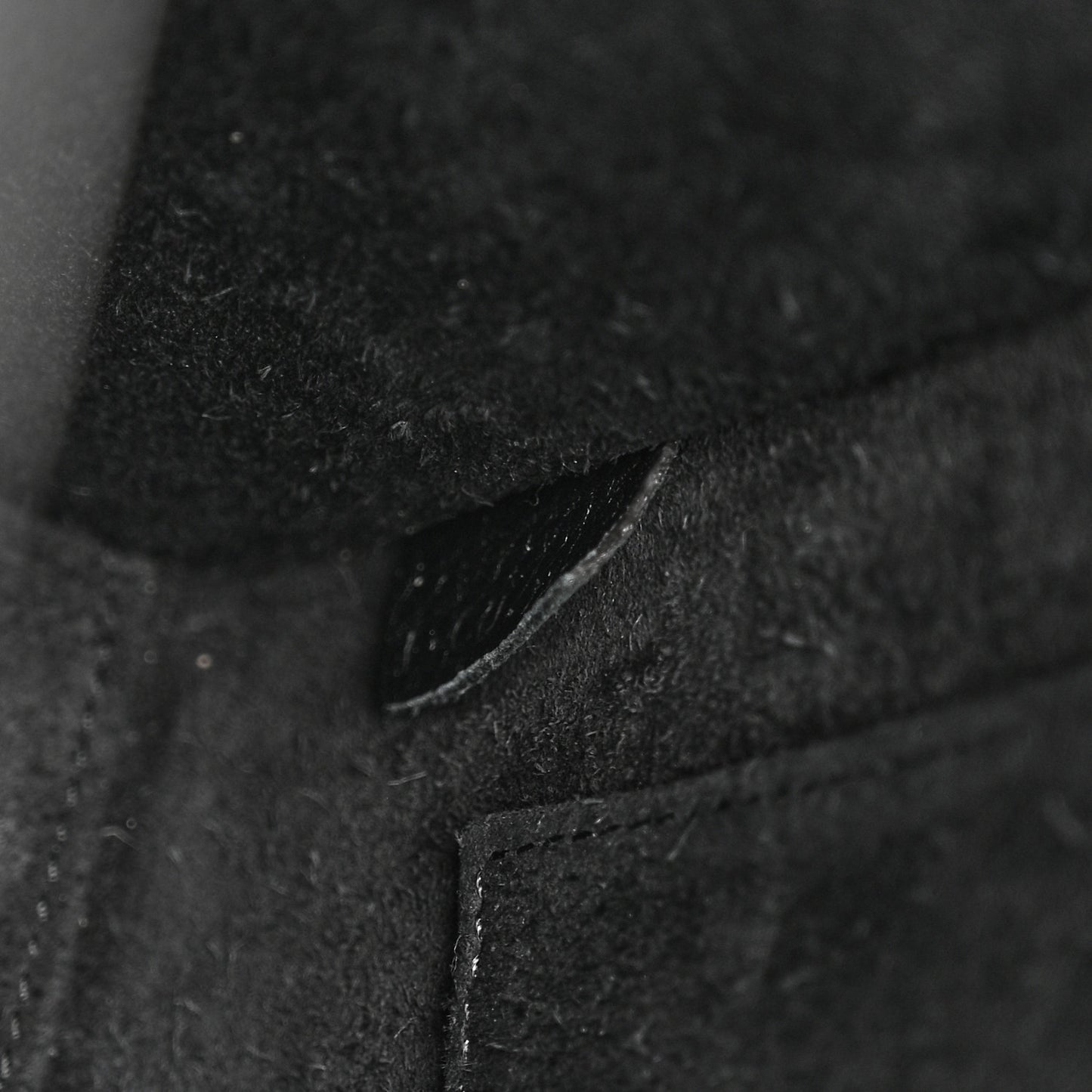 Drummed Calfskin Nano Luggage Black