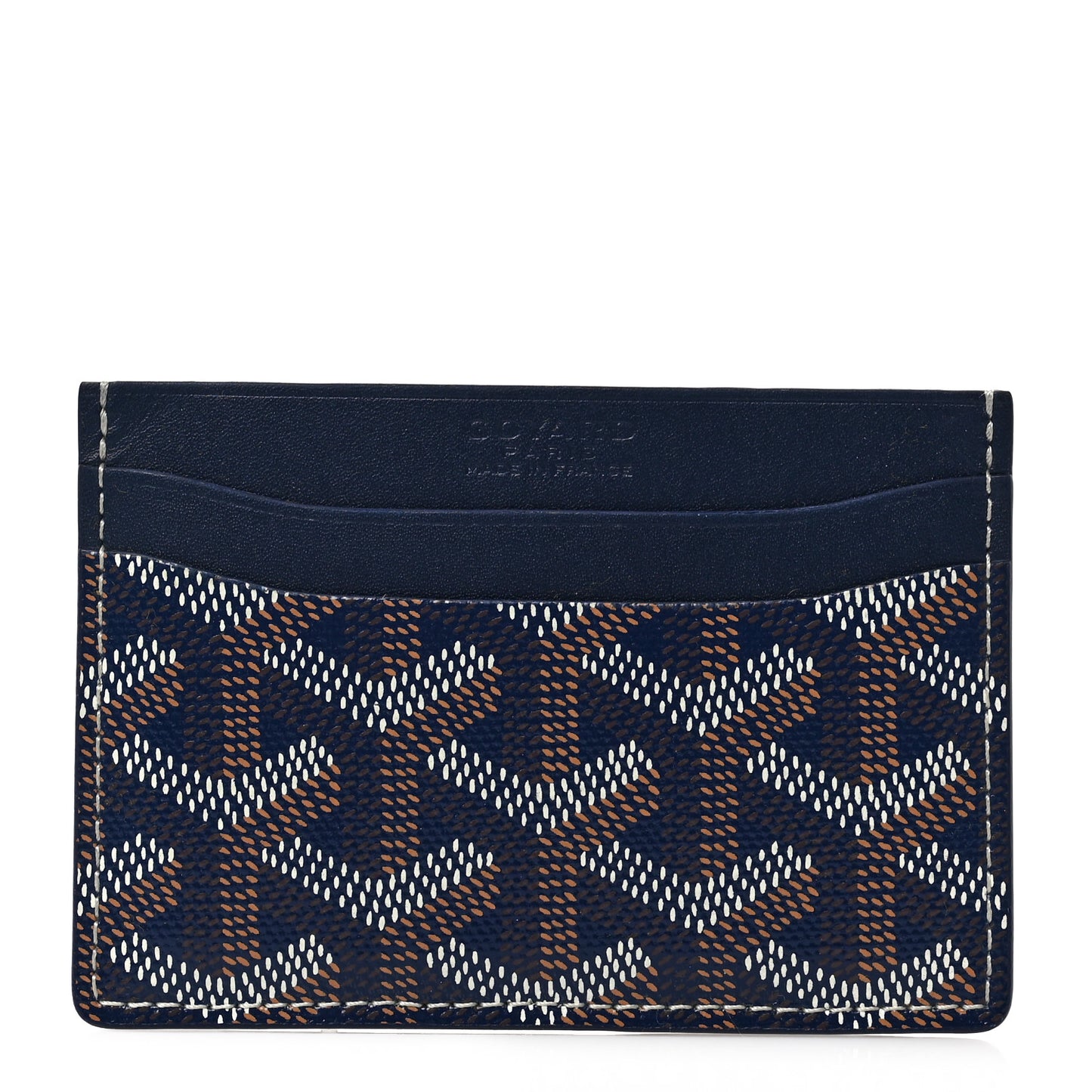 Goyardine Saint Sulpice Card Holder Navy