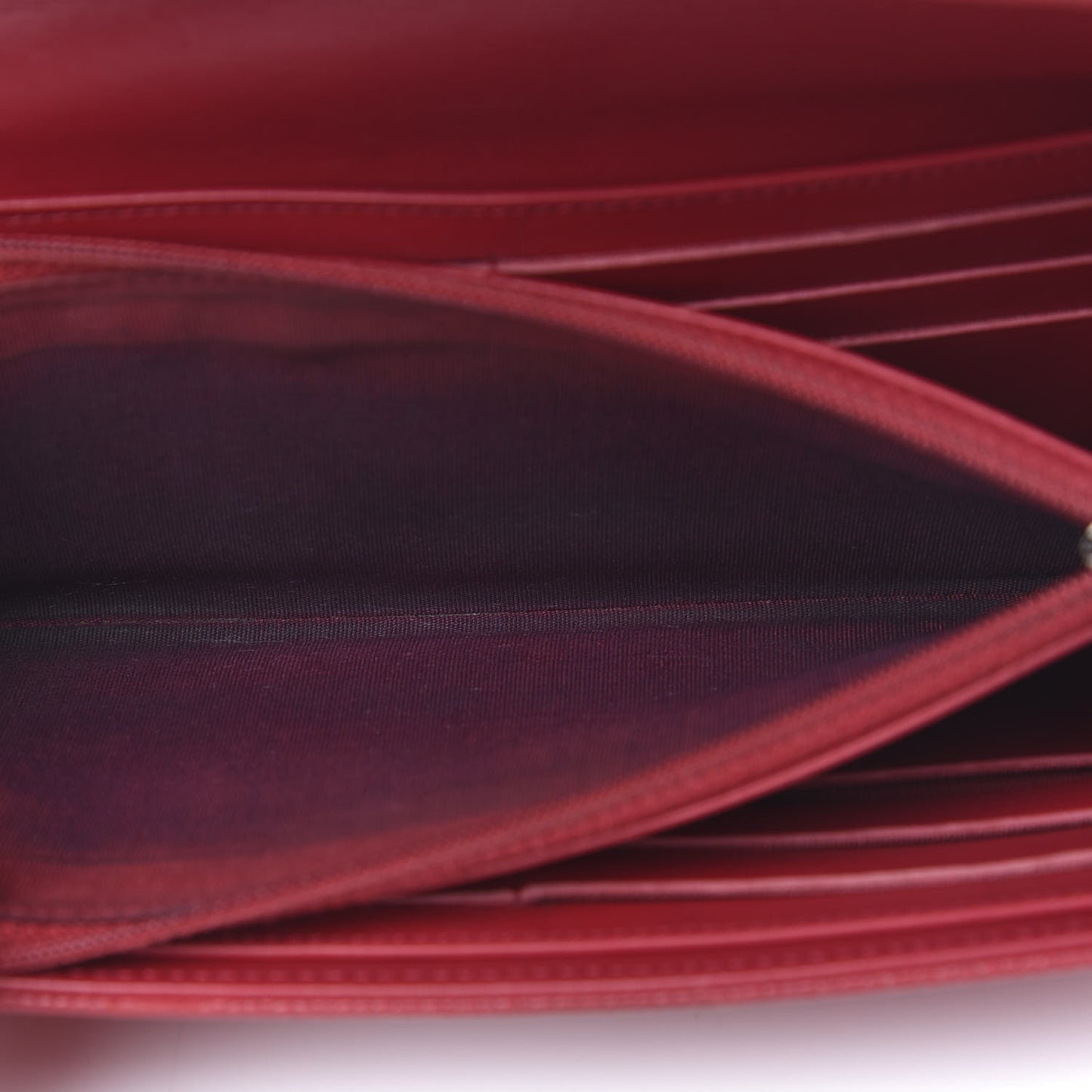 Caviar Timeless CC Large Flap Wallet Red