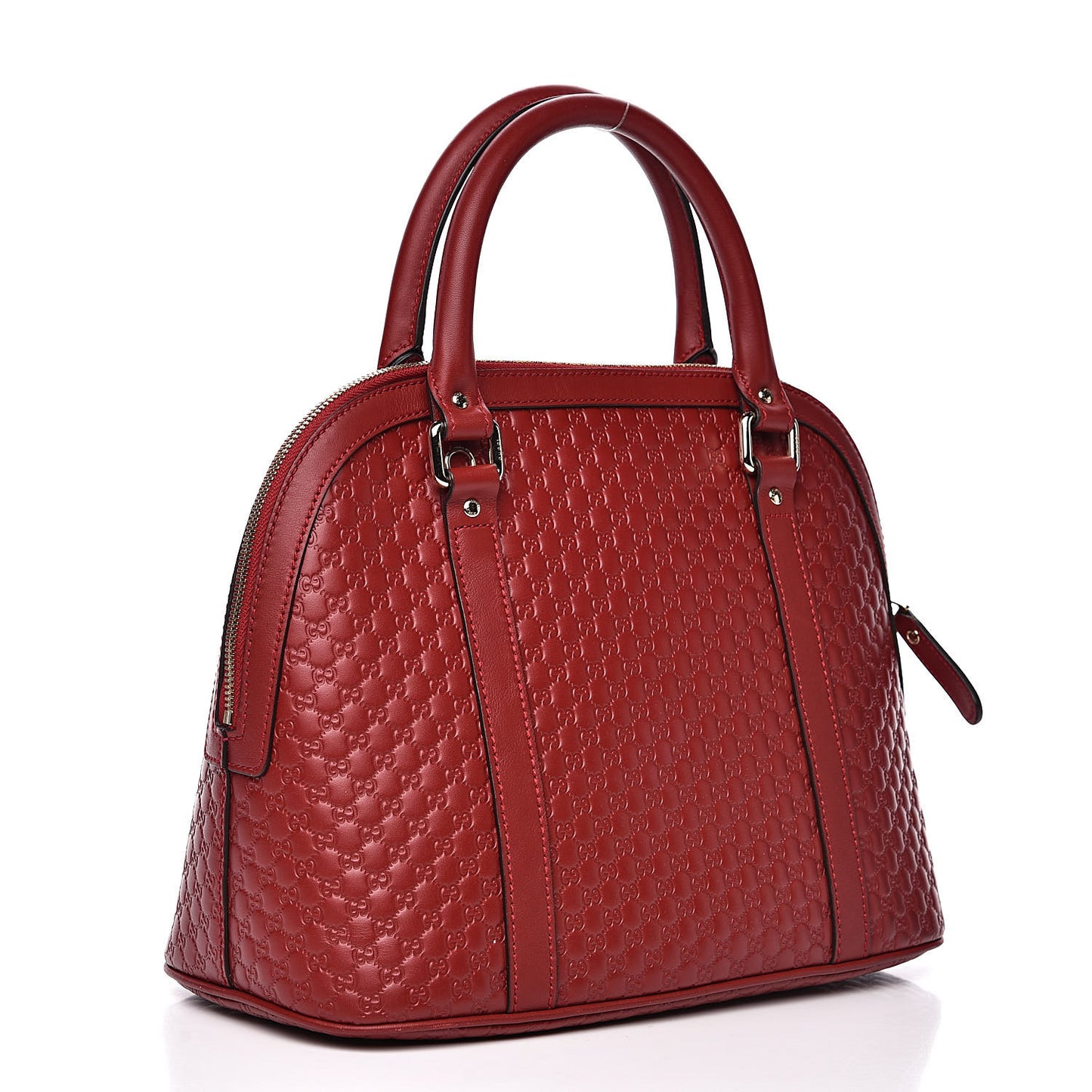 Microguccissima Medium Dome Bag Red