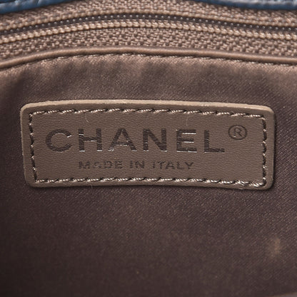 Chanel Caviar Quilted Grand Shopping Tote GST Dark Blue 6 of 11