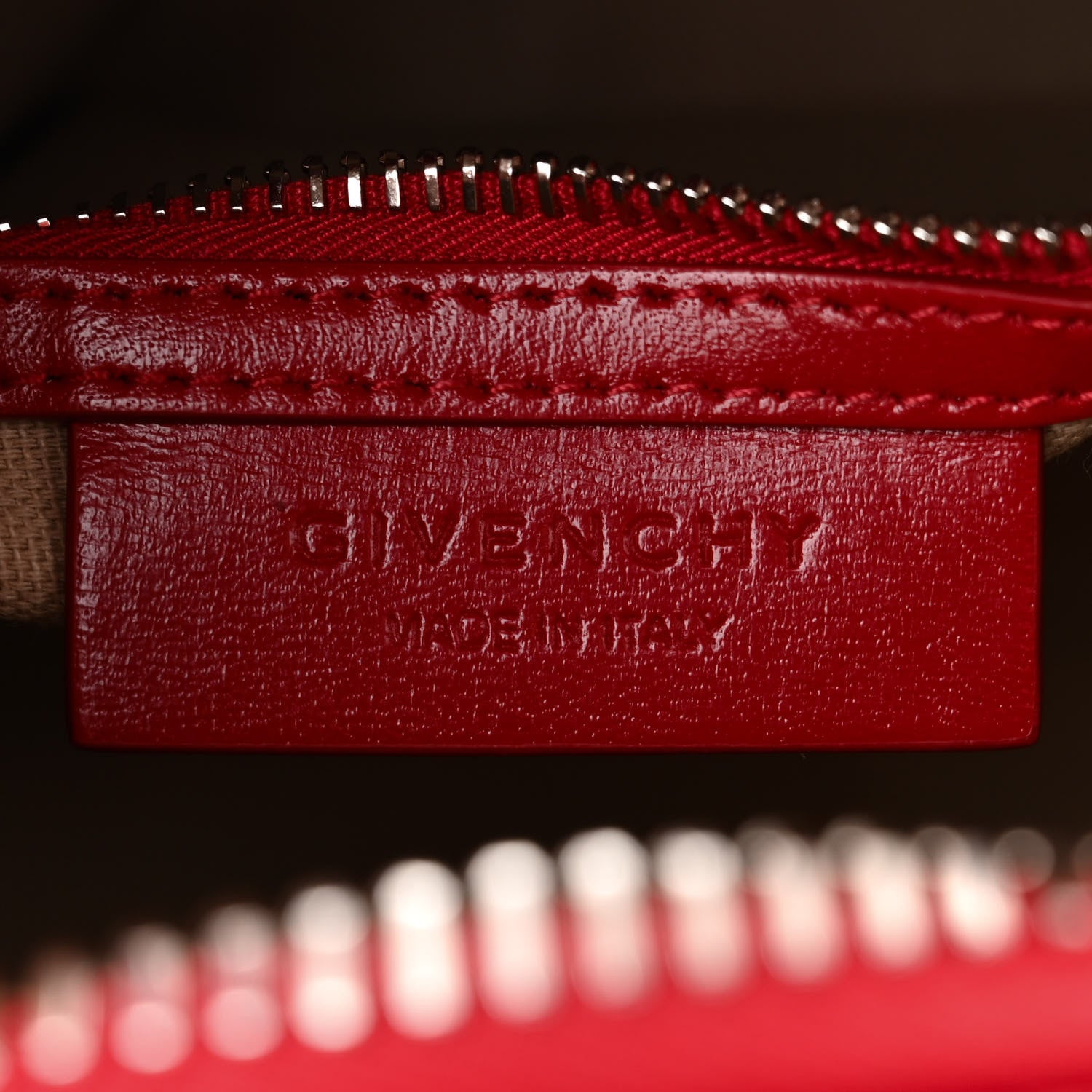 Givenchy Shiny Lord Calfskin Mini Antigona Dark Red 6 of 10