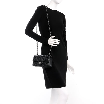 Chanel Iridescent Caviar Quilted Mini Rectangular Flap Black 2 of 8
