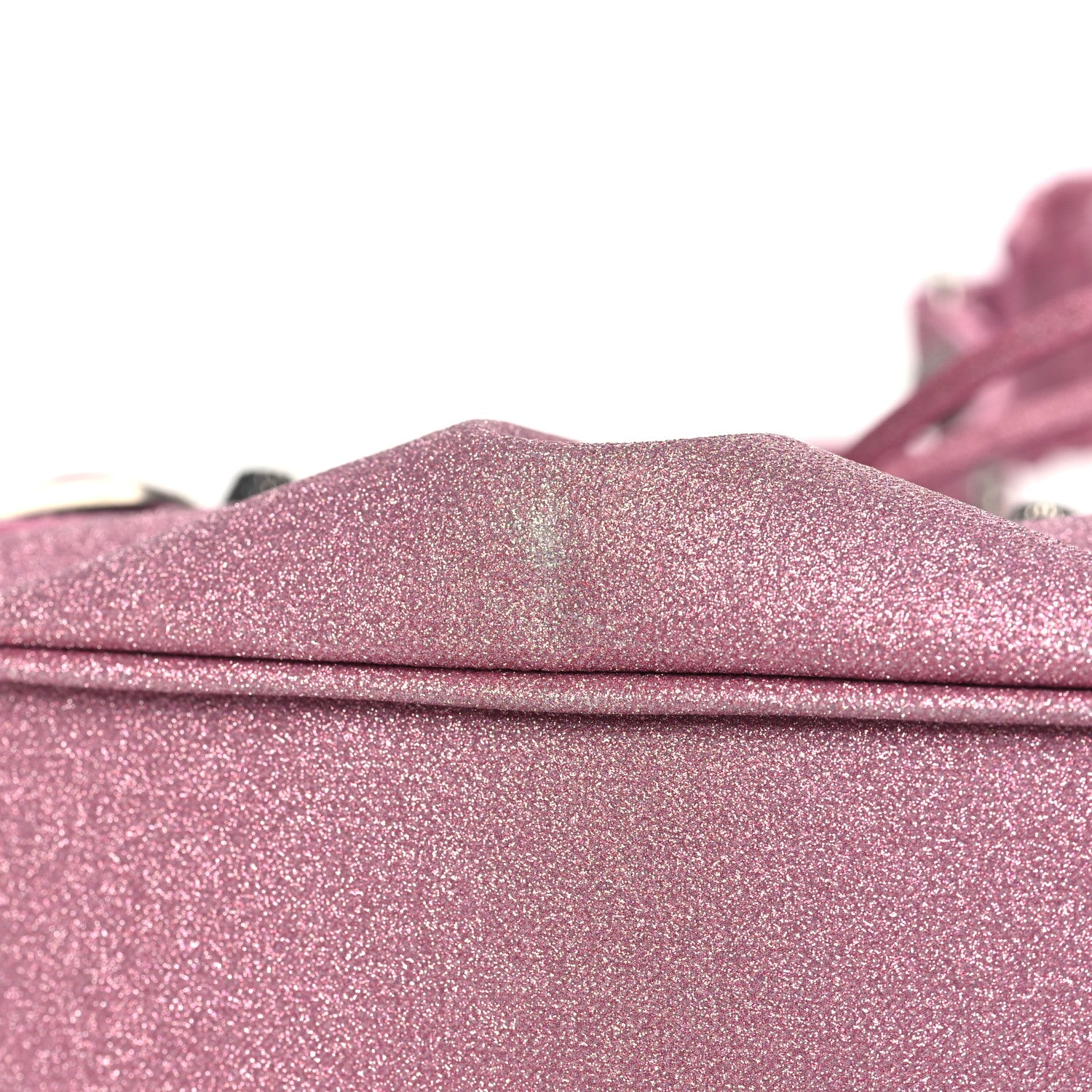 Balenciaga Sparkling Fabric Le Cagole Shoulder Bag XS Sweet Pink 12 of 12
