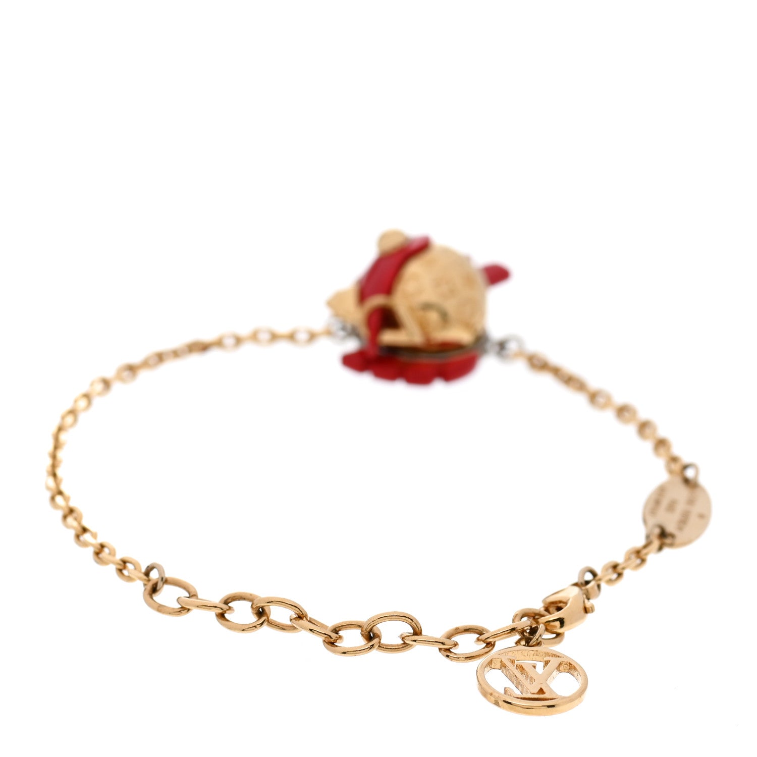 Louis Vuitton Metal Vuittonite Rooster Bracelet Gold 3 of 5