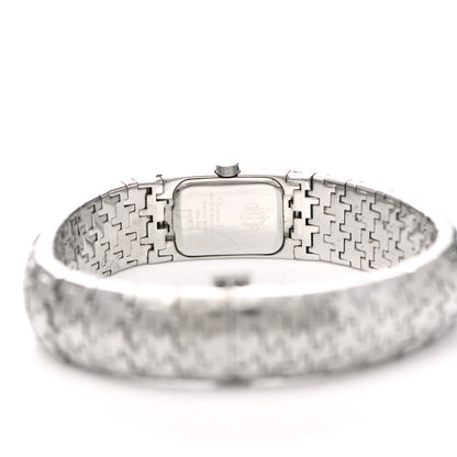 Christian Dior Stainless Steel 15mm Diorific Houndstooth Quartz Watch Black 4 of 4