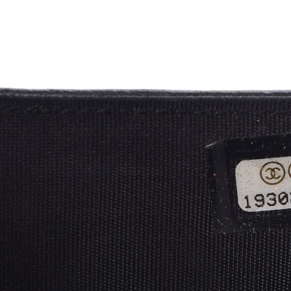 Chanel Lambskin Diamond Stitched Compact Wallet Black 8 of 12