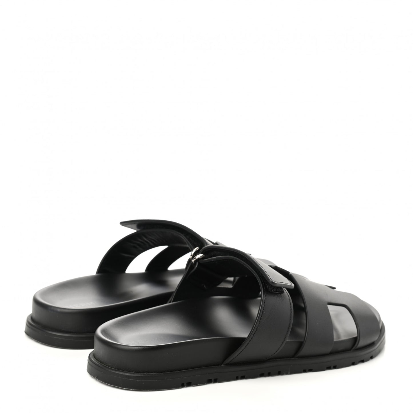 Calfskin Womens Chypre Sandals 37.5 Black