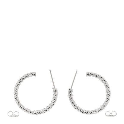 Tiffany Sterling Silver Narrow Somerset Hoop Earrings 3 of 4