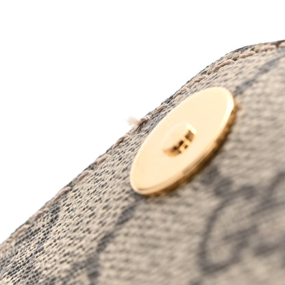 Gucci GG Supreme Monogram Textured Dollar Calfskin Web Mini Ophidia Envelope Shoulder Bag Beige Ebony 11 of 12