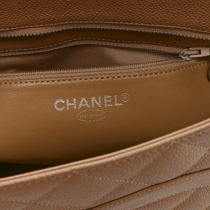 Chanel Caviar Quilted Medallion Tote Beige 6 of 15