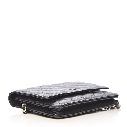 Chanel Caviar Quilted Wallet On Chain WOC Black 4 of 11