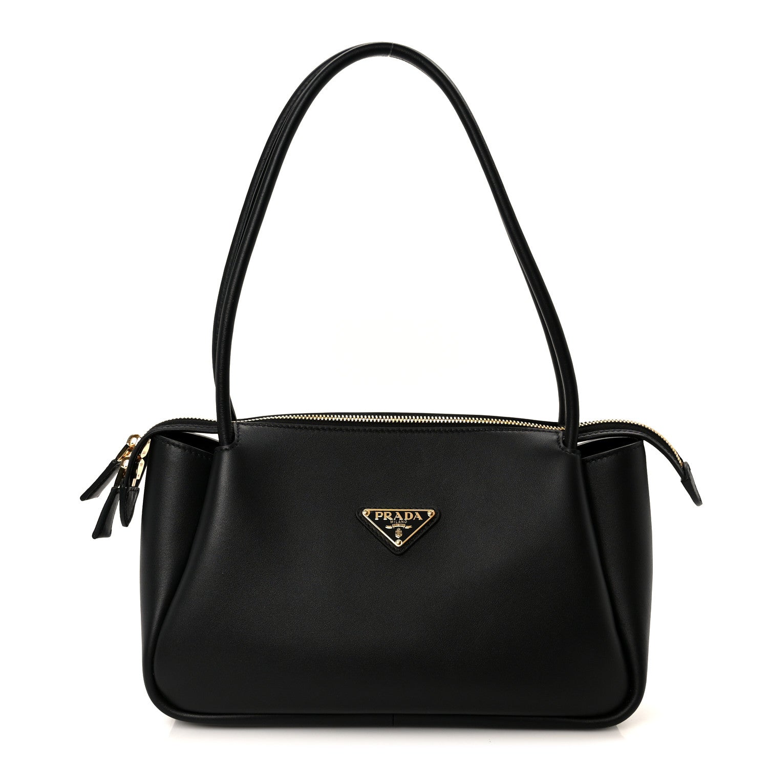 Prada Soft Calfskin Medium Darling Shoulder Bag Black 1 of 10