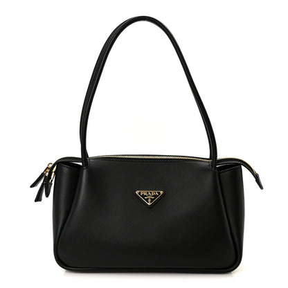 Prada Soft Calfskin Medium Darling Shoulder Bag Black 1 of 10
