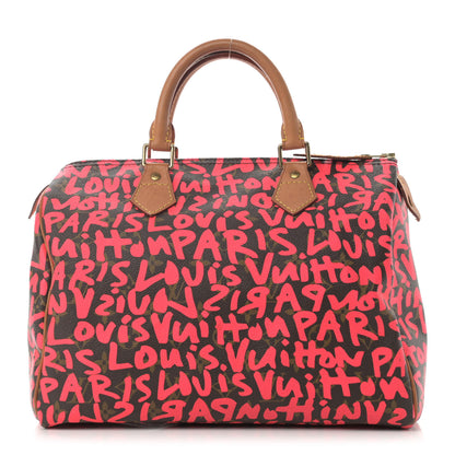 Louis Vuitton Monogram Graffiti Speedy 30 Fuchsia 1 of 16