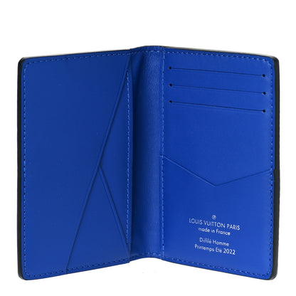 Louis Vuitton Taurillon Illusion Pocket Organizer Bleu Rose 5 of 8