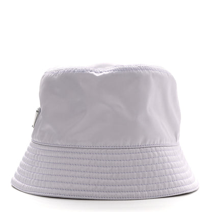 Prada Re-Nylon Metal Triangle Logo Womens Bucket Hat M Glicine 3 of 9