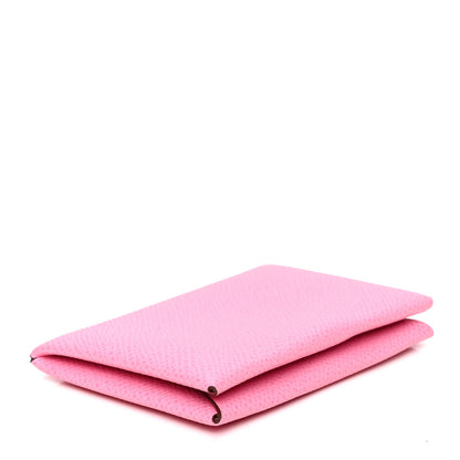 Hermes Epsom Calvi Card Case 5P Pink 3 of 5
