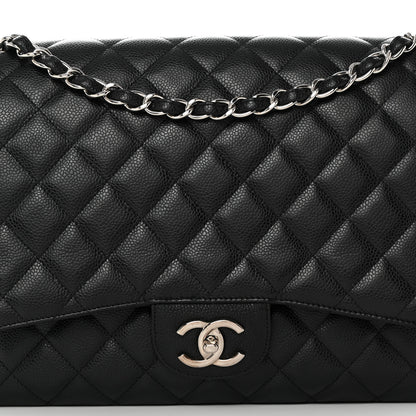 Chanel Caviar Quilted Maxi Double Flap Black 8 of 13