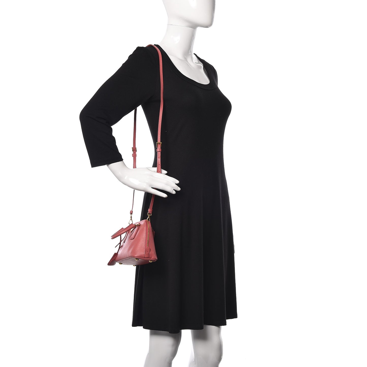 Saffiano Lux Mini Promenade Tote Peonia
