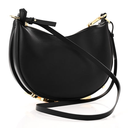 Fendi Vitello Grace Matte Mini graphy Hobo Bag Black 2 of 10