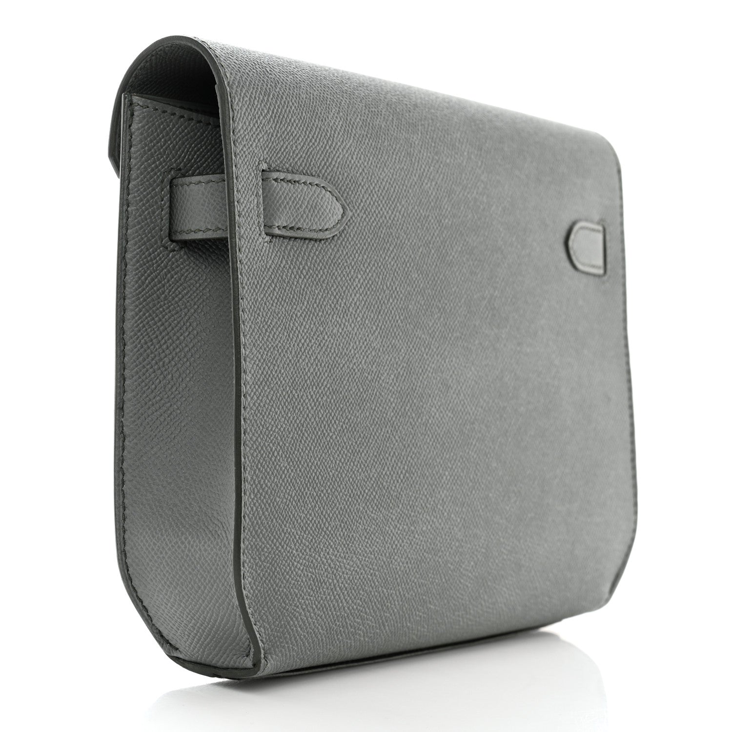Hermes Epsom Kelly Depeches 25 Pouch Vert Amande 3 of 9