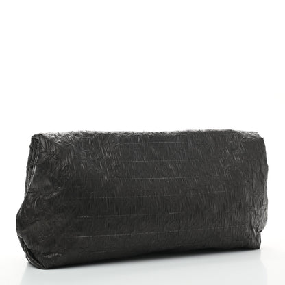 Louis Vuitton Jacquard Quilted Monogram Limelight Clutch GM Black 3 of 10