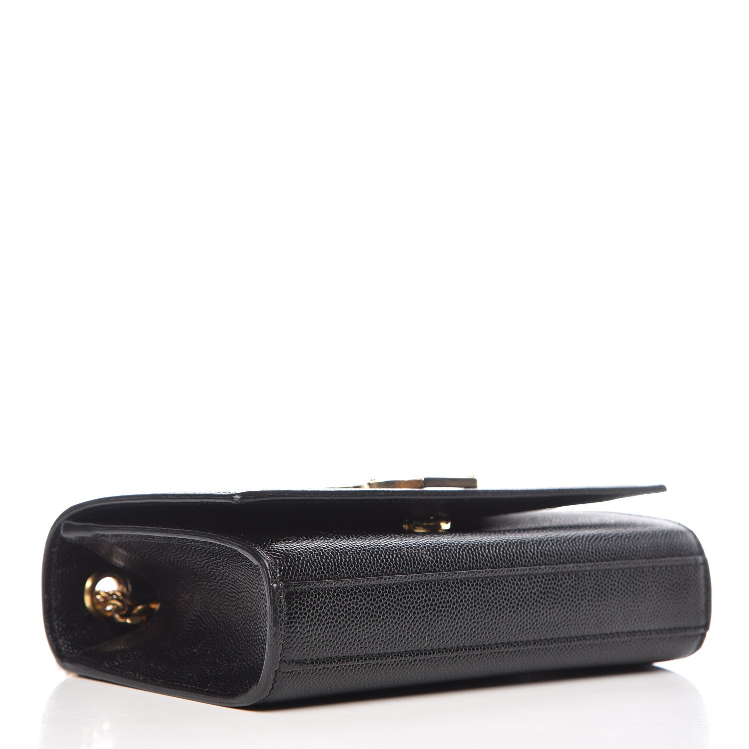 Saint Laurent Grain De Poudre Small Monogram Kate Satchel Black 4 of 9
