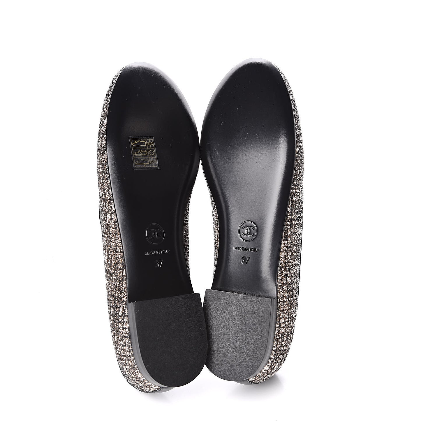 Fantasy Fabric Grosgrain CC Mocassin Loafers 37 Pink Black