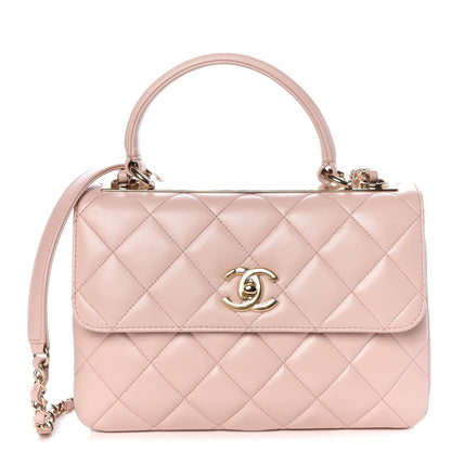 Chanel Lambskin Quilted Small Trendy CC Flap Dual Handle Bag Light Pink 1 of 11