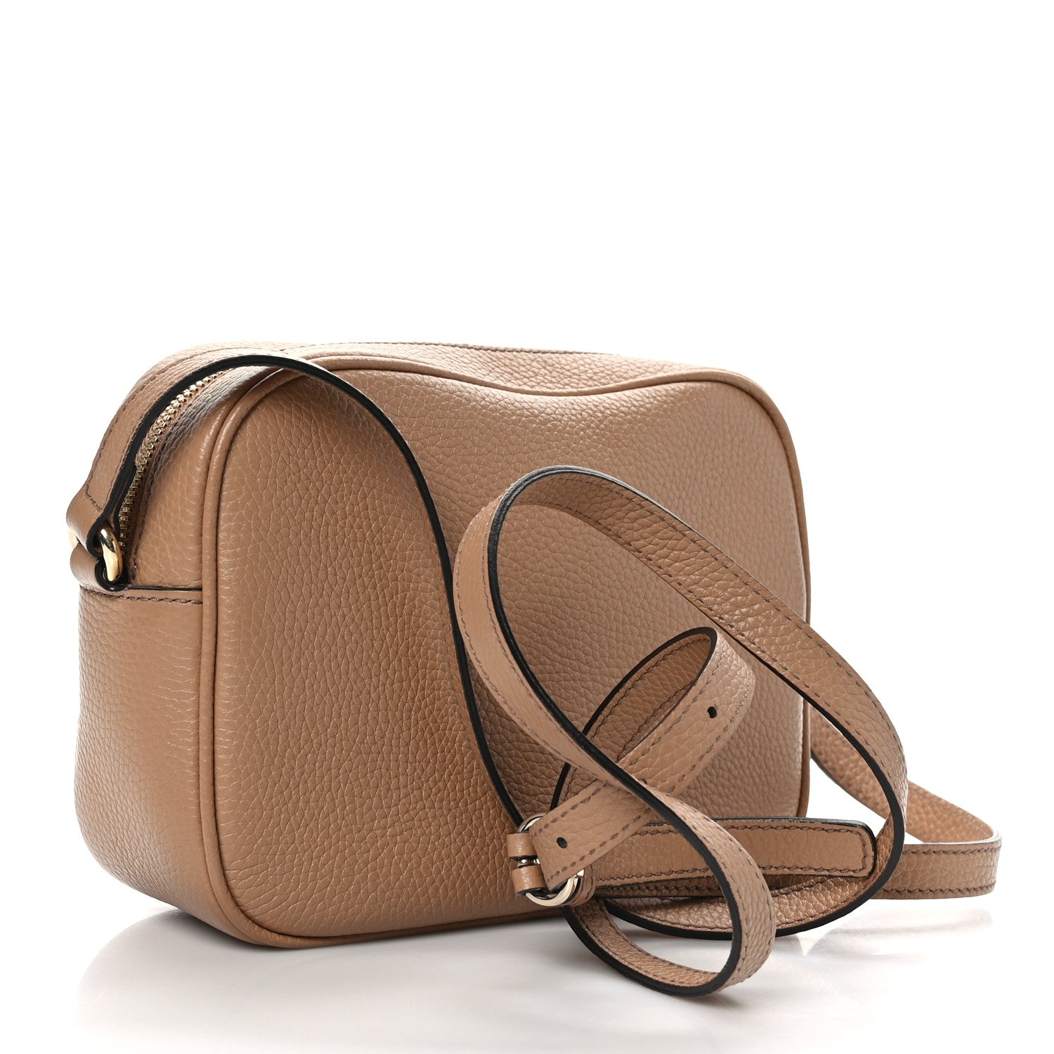 Gucci Pebbled Calfskin Small Soho Disco Bag Camelia 3 of 9