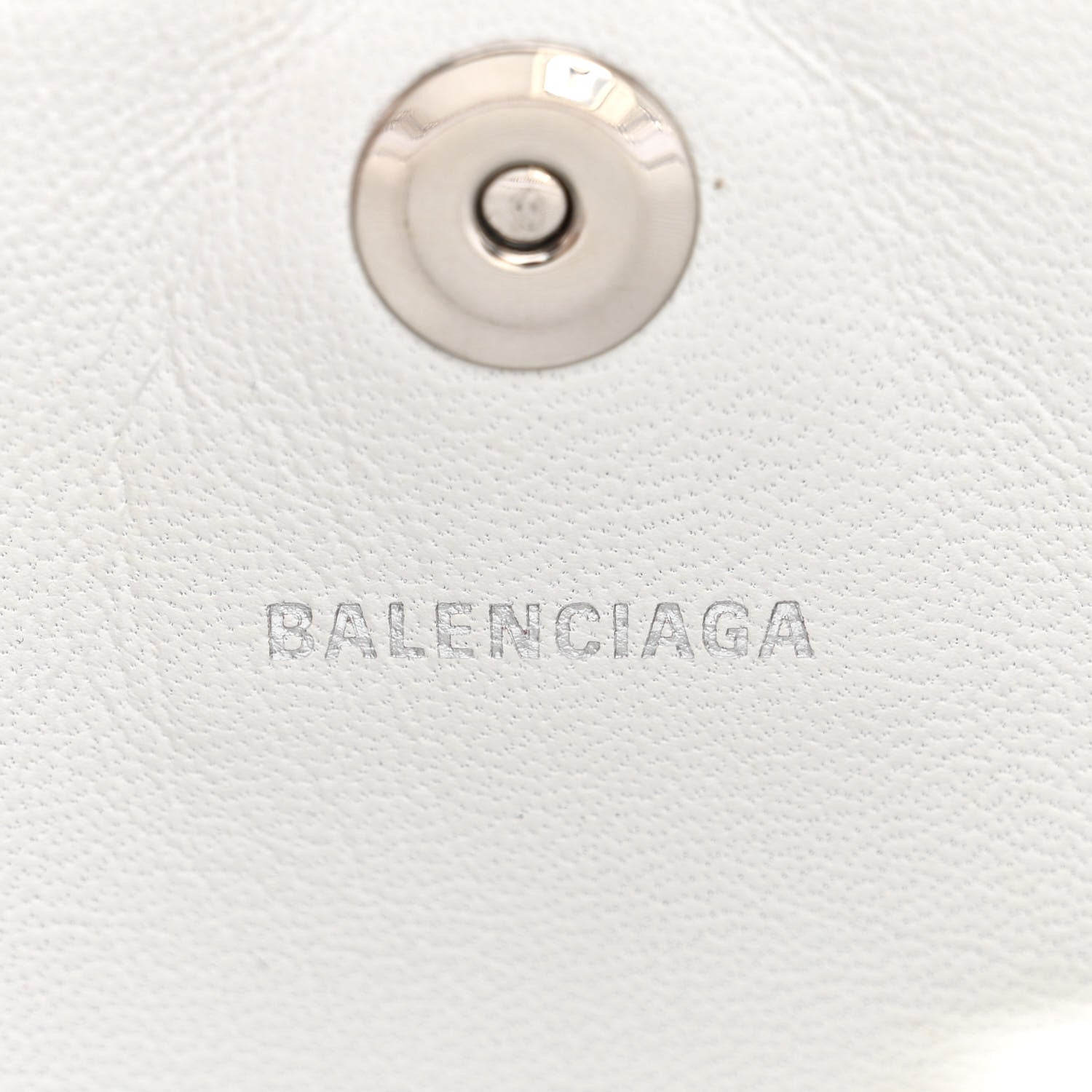 Balenciaga Grained Calfskin XS Hourglass East West Tote White 6 of 11