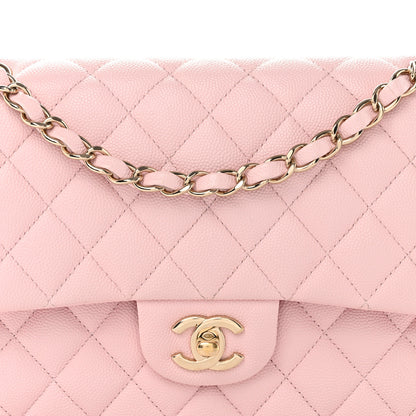 Chanel Caviar Quilted Medium Double Flap Light Pink 8 of 10