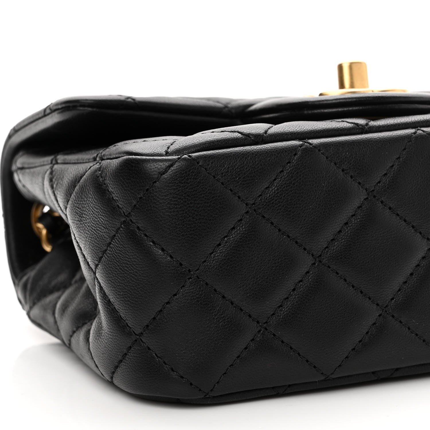 Chanel Lambskin Quilted Mini Pearl Crush Flap Black 9 of 11