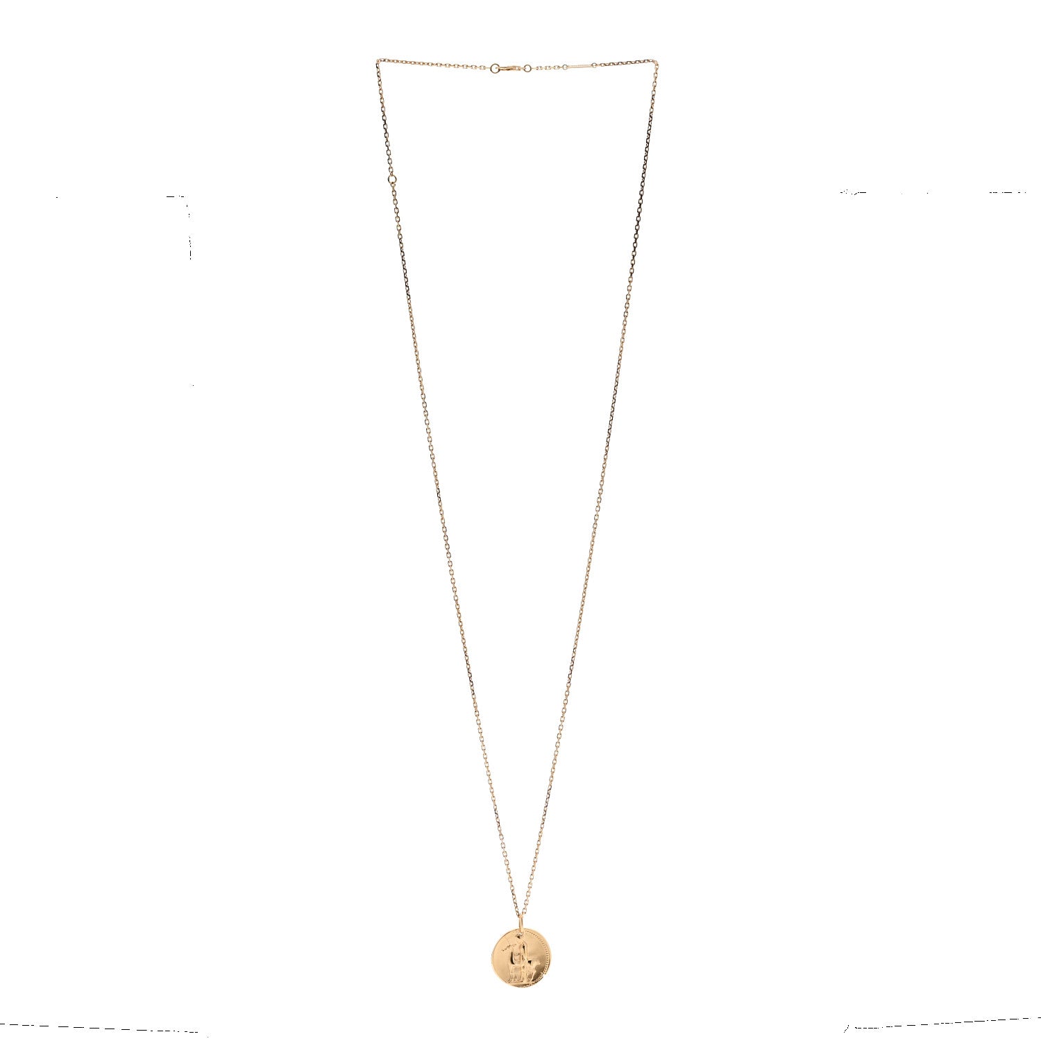 Van Cleef & Arpels 18K Yellow Gold Zodiac Virgo Pendant Necklace 3 of 6