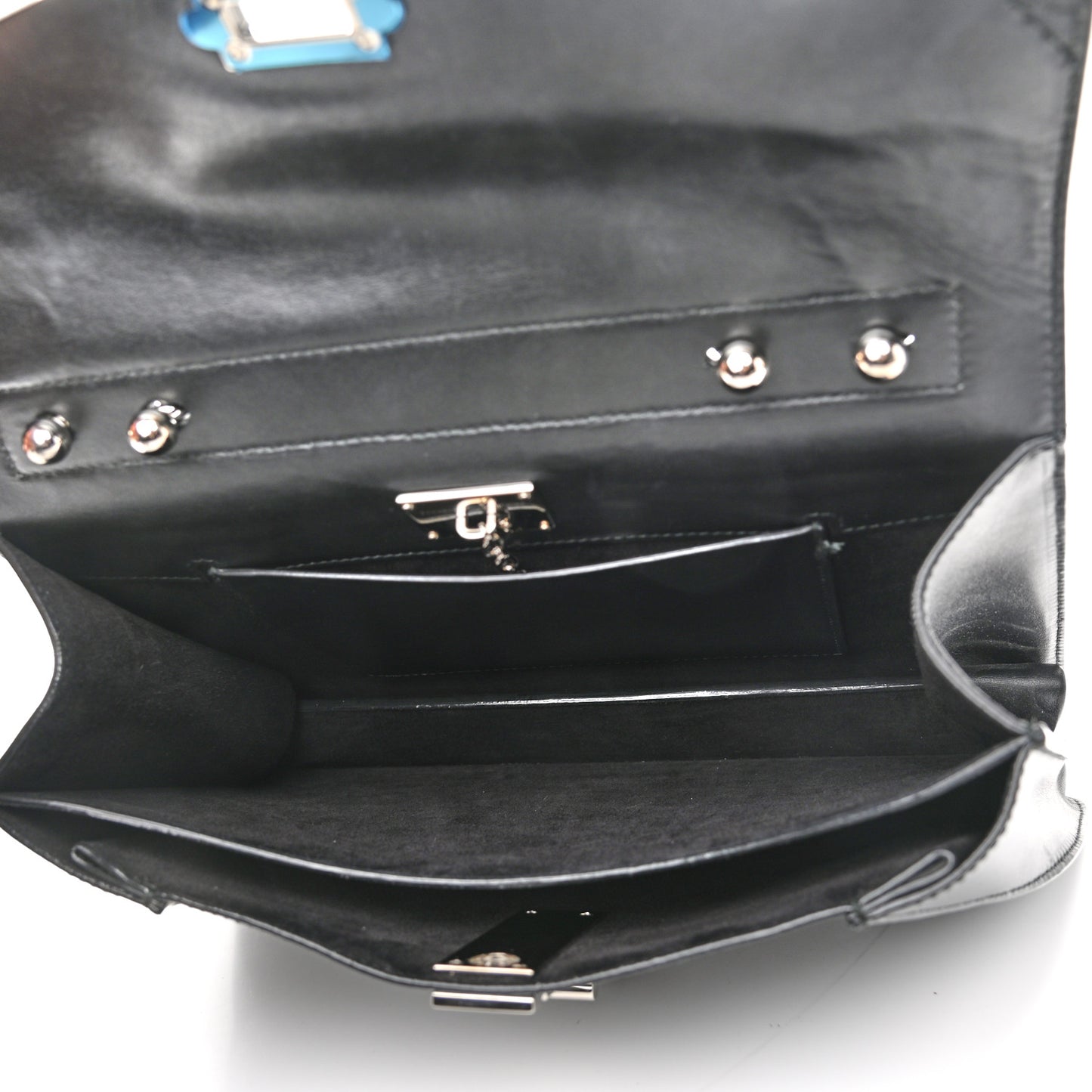 Calfskin Nubuck Medium Hava Top Handle Bag Black