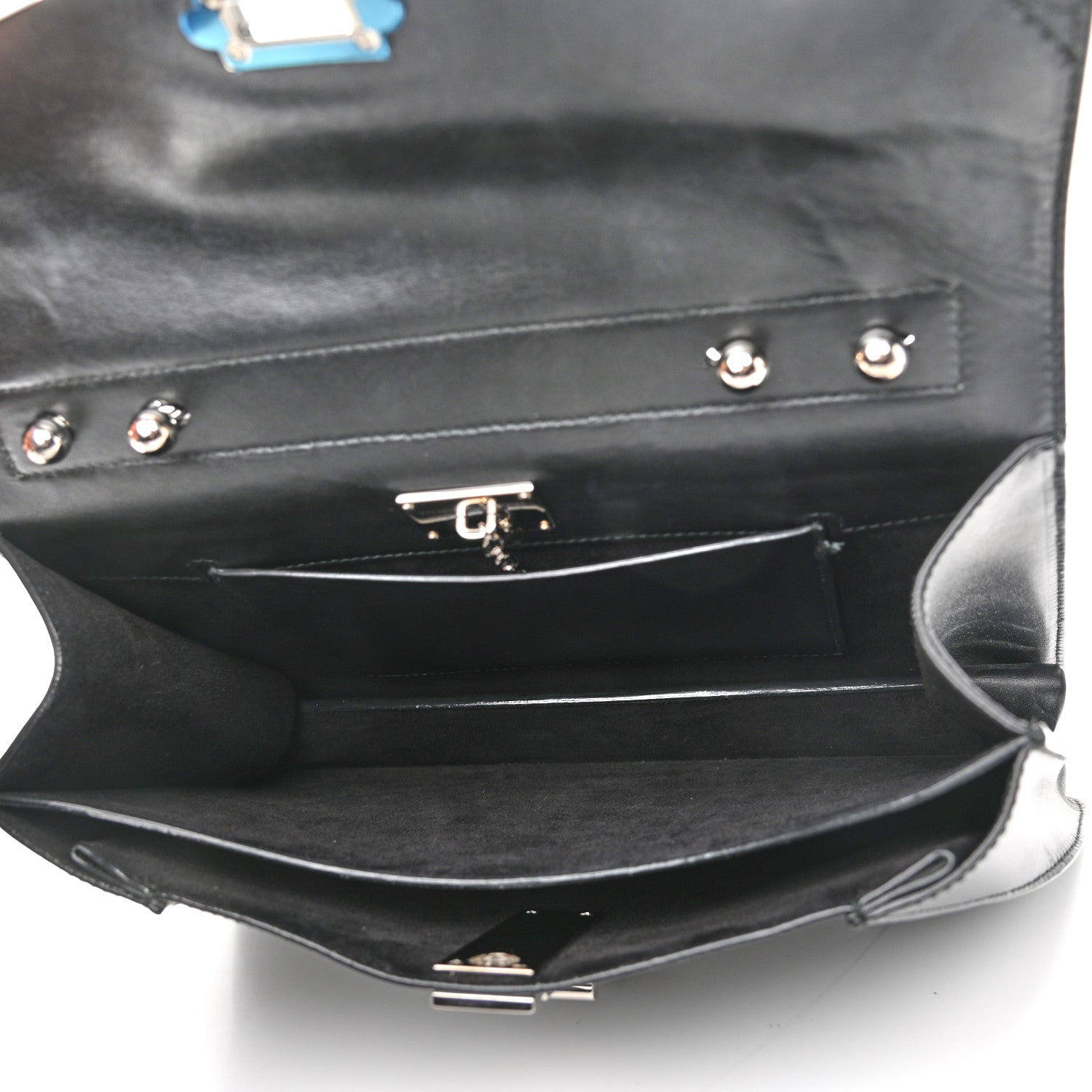 Proenza Schouler Calfskin Nubuck Medium Hava Top Handle Bag Black 7 of 9