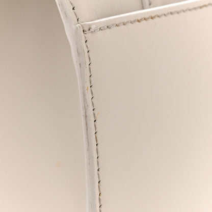 Balenciaga Shiny Box Calfskin Small Hourglass Top Handle Bag Chalky White 18 of 18