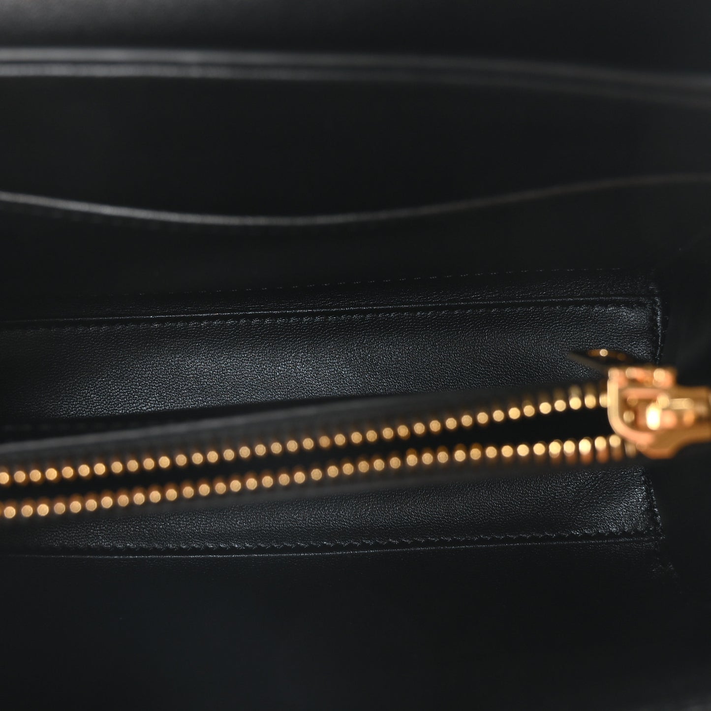 Satinated Calfskin Mini 16 Top Handle Bag Black