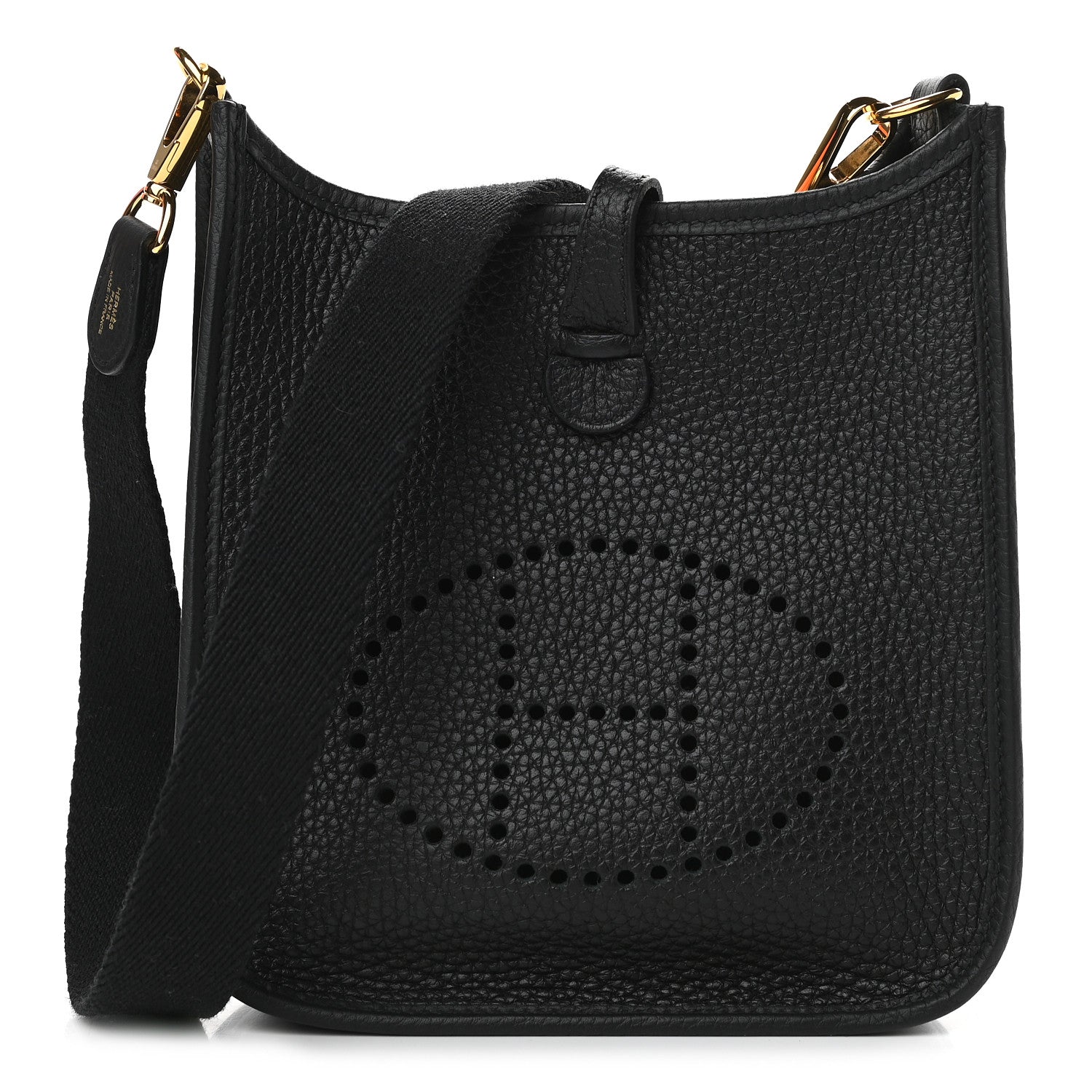 Hermes Taurillon Clemence Evelyne TPM Black 1 of 9