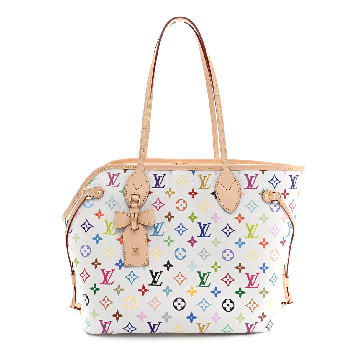 Louis Vuitton LV x TM Monogram Multicolor Neverwoof MM White 1 of 10