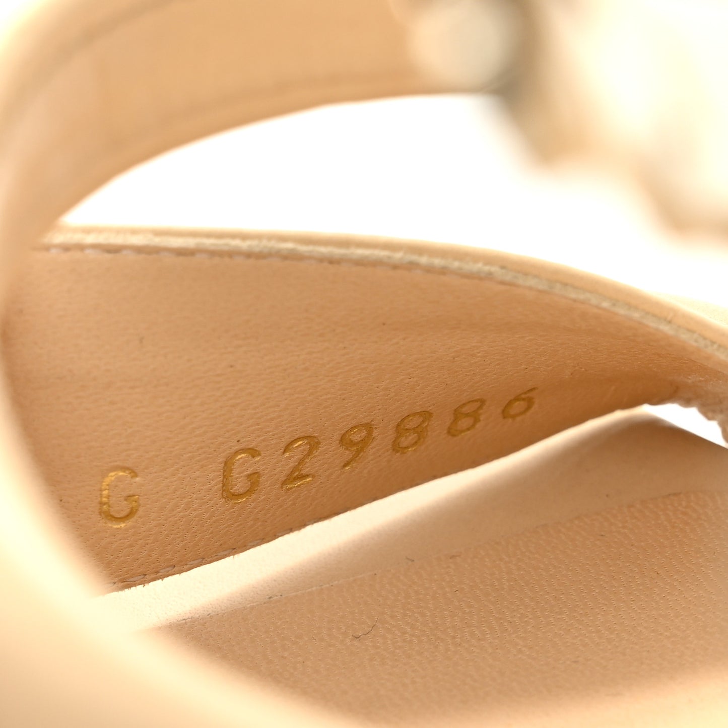 Calfskin Charms Wedge Sandals 36.5 Beige