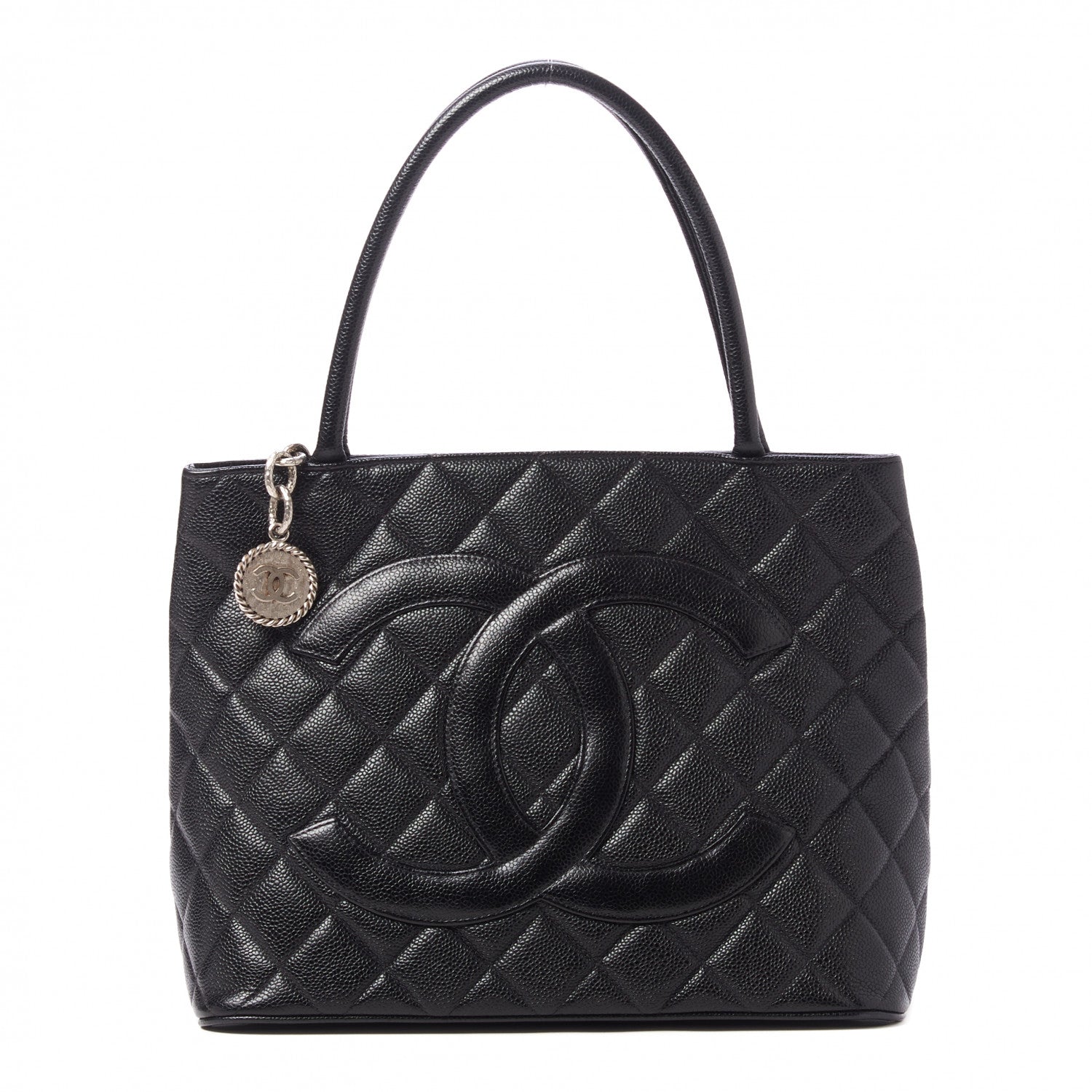 Chanel Caviar Quilted Medallion Tote Black 1 of 10