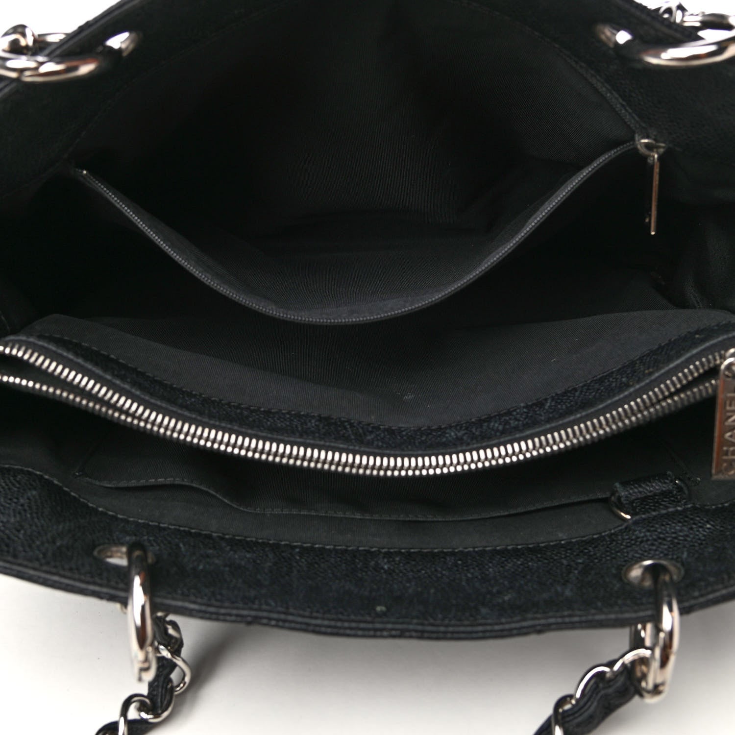 Chanel Caviar Quilted Grand Shopping Tote GST Black 4 of 4