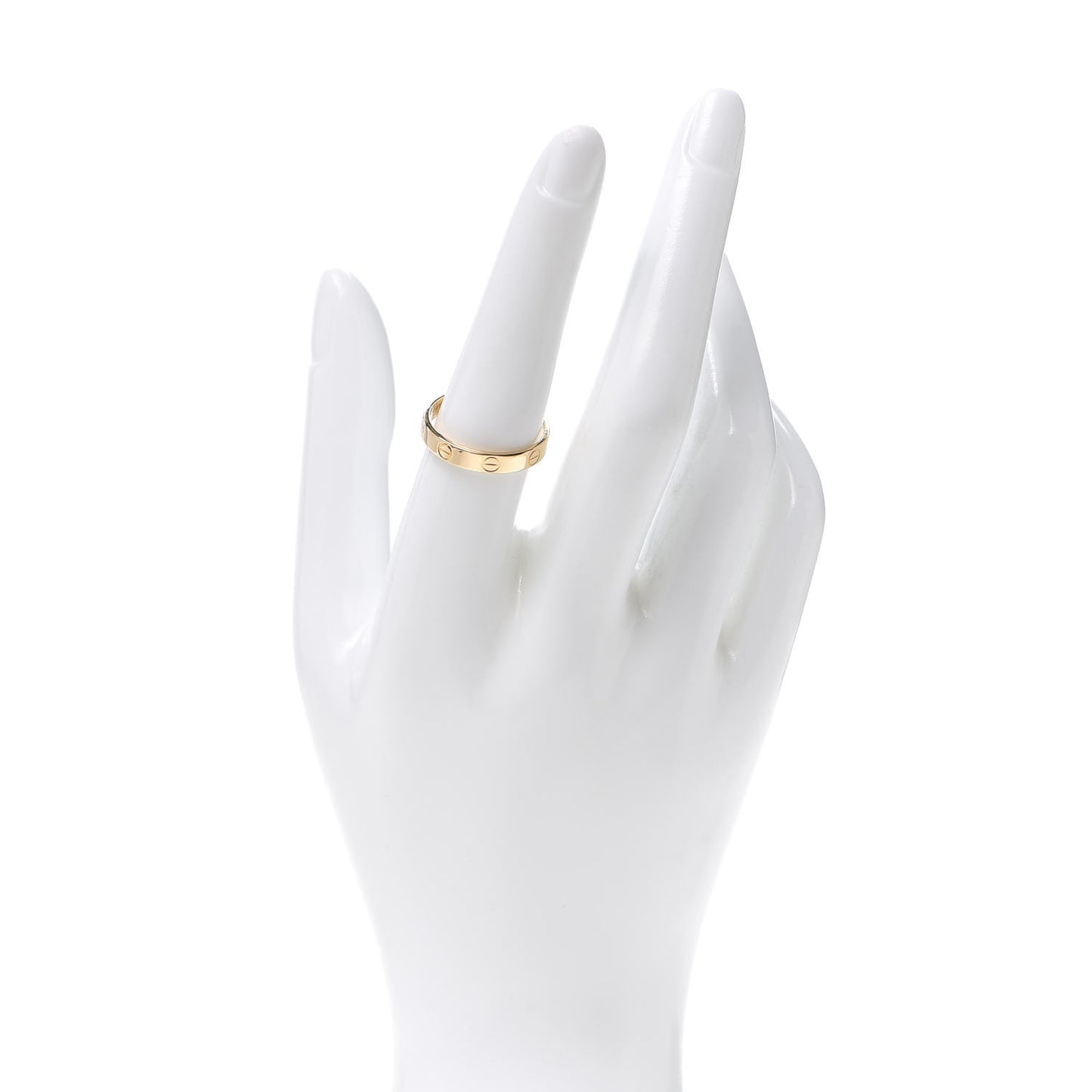 18K Yellow Gold 3.5mm LOVE Wedding Band Ring 56 7.5