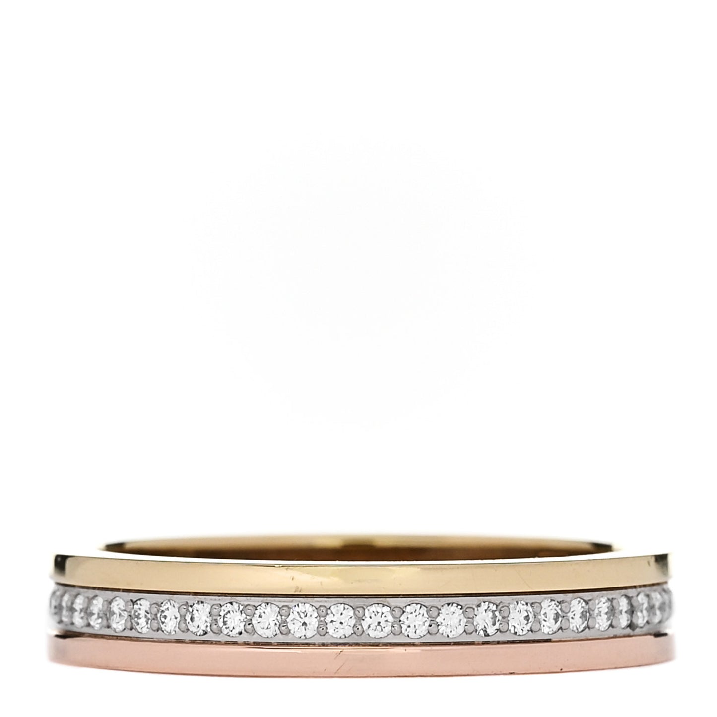 18K White Yellow Pink Gold Diamond 3.5mm Vendome Louis Cartier Wedding Band Ring 53 6.5